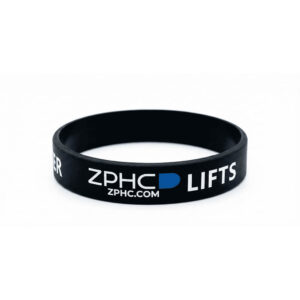 Silicone Wristband ZPHC — Stealth Black Training Gear